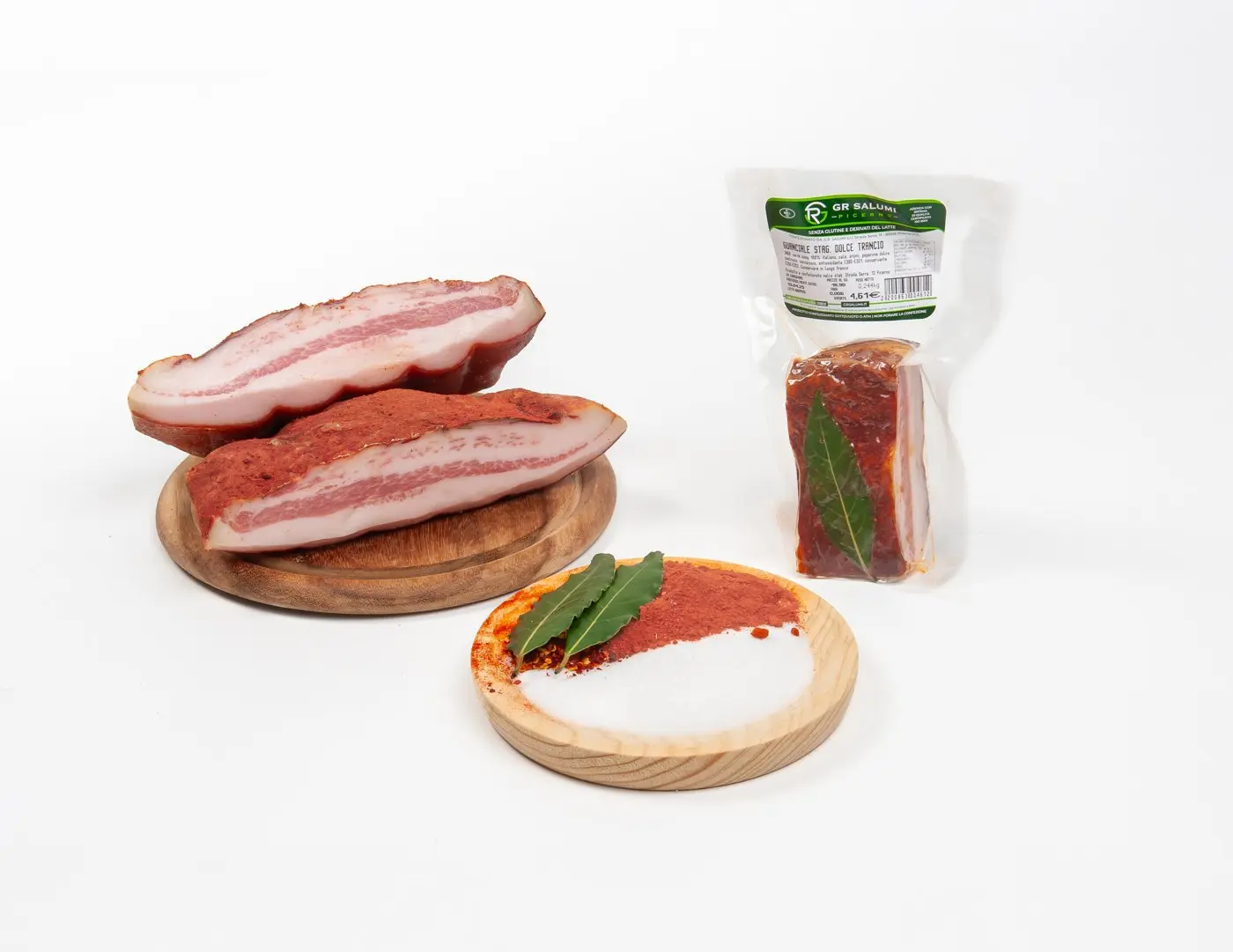 Guanciale stagionato tranci sottovuoto