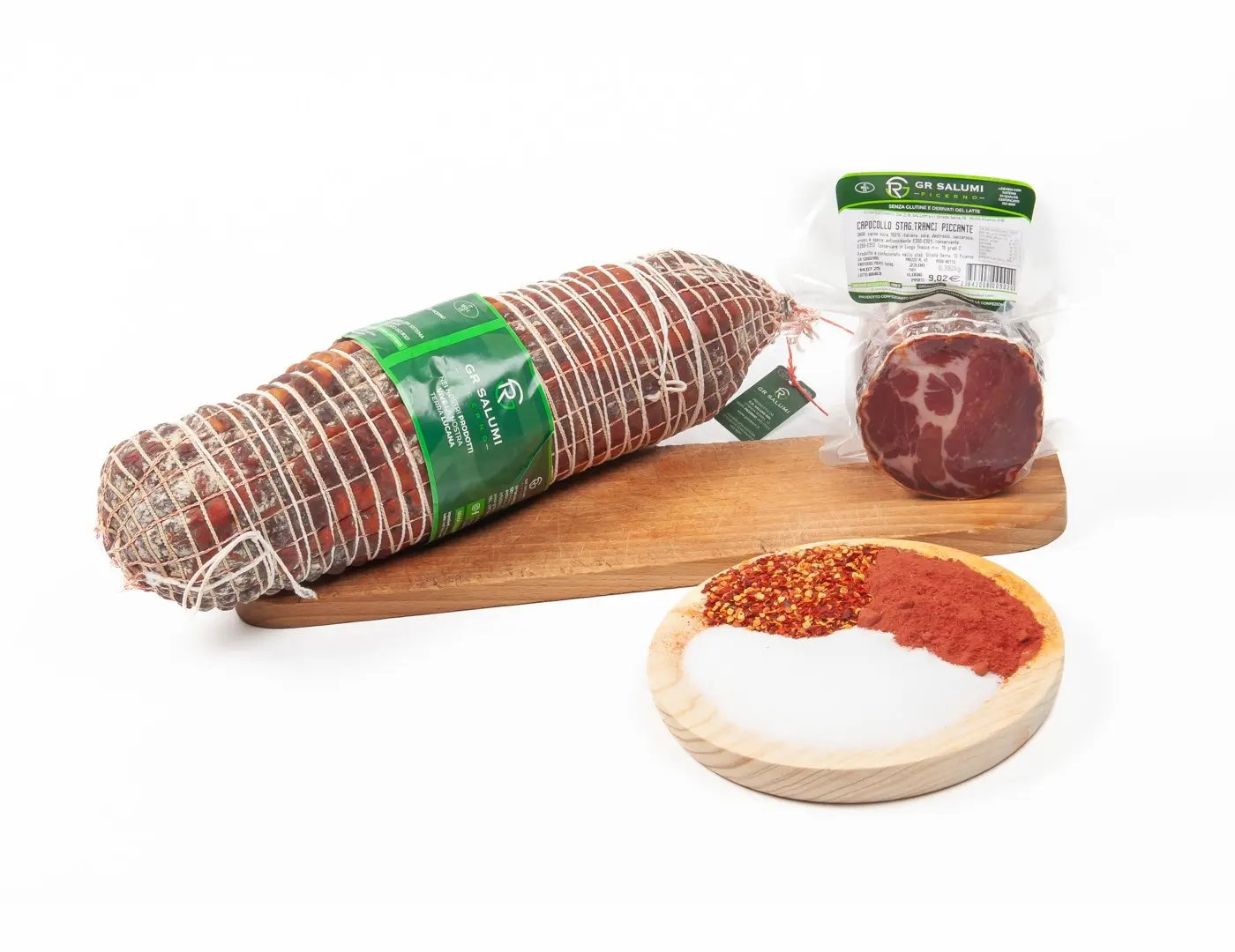 Capocollo Picernese piccante stagionato tranci
