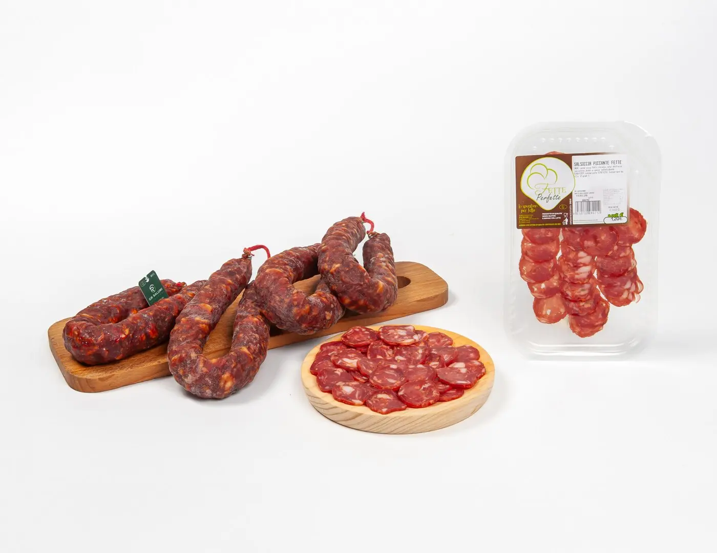 Salsiccia piccante a fette