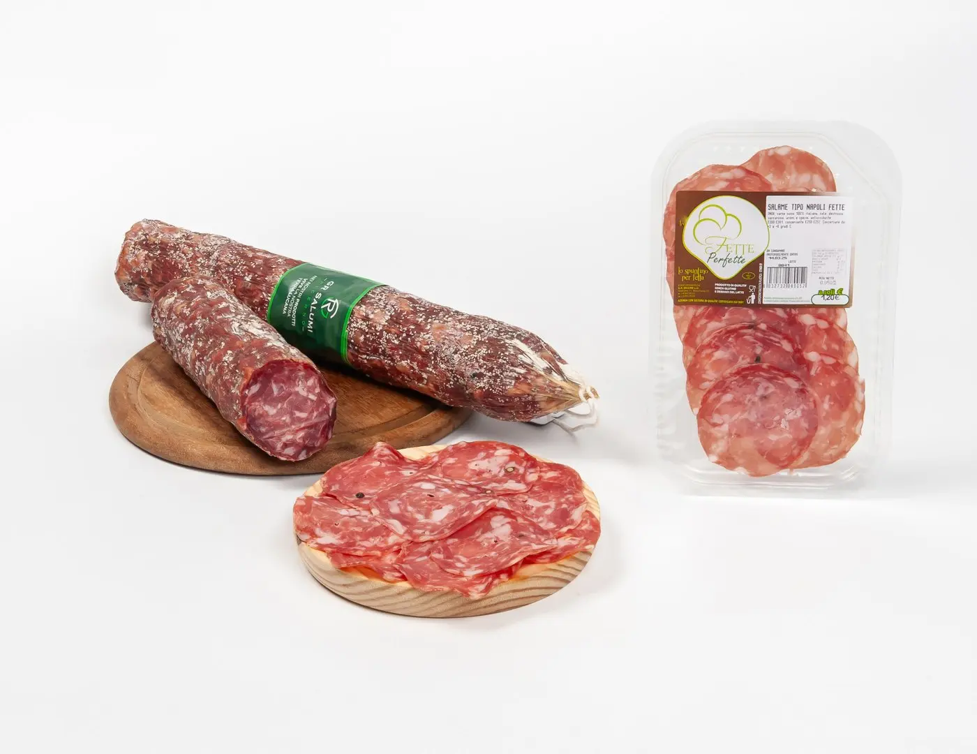 Soppressata stagionata affettata