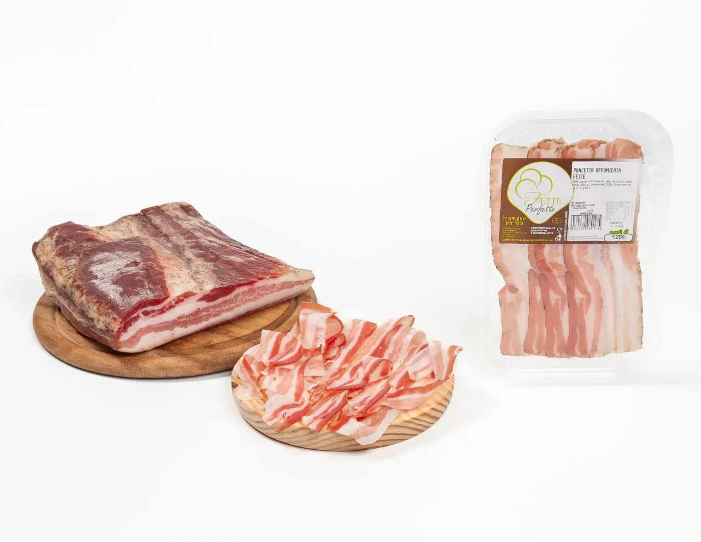 Pancetta affumicata fette