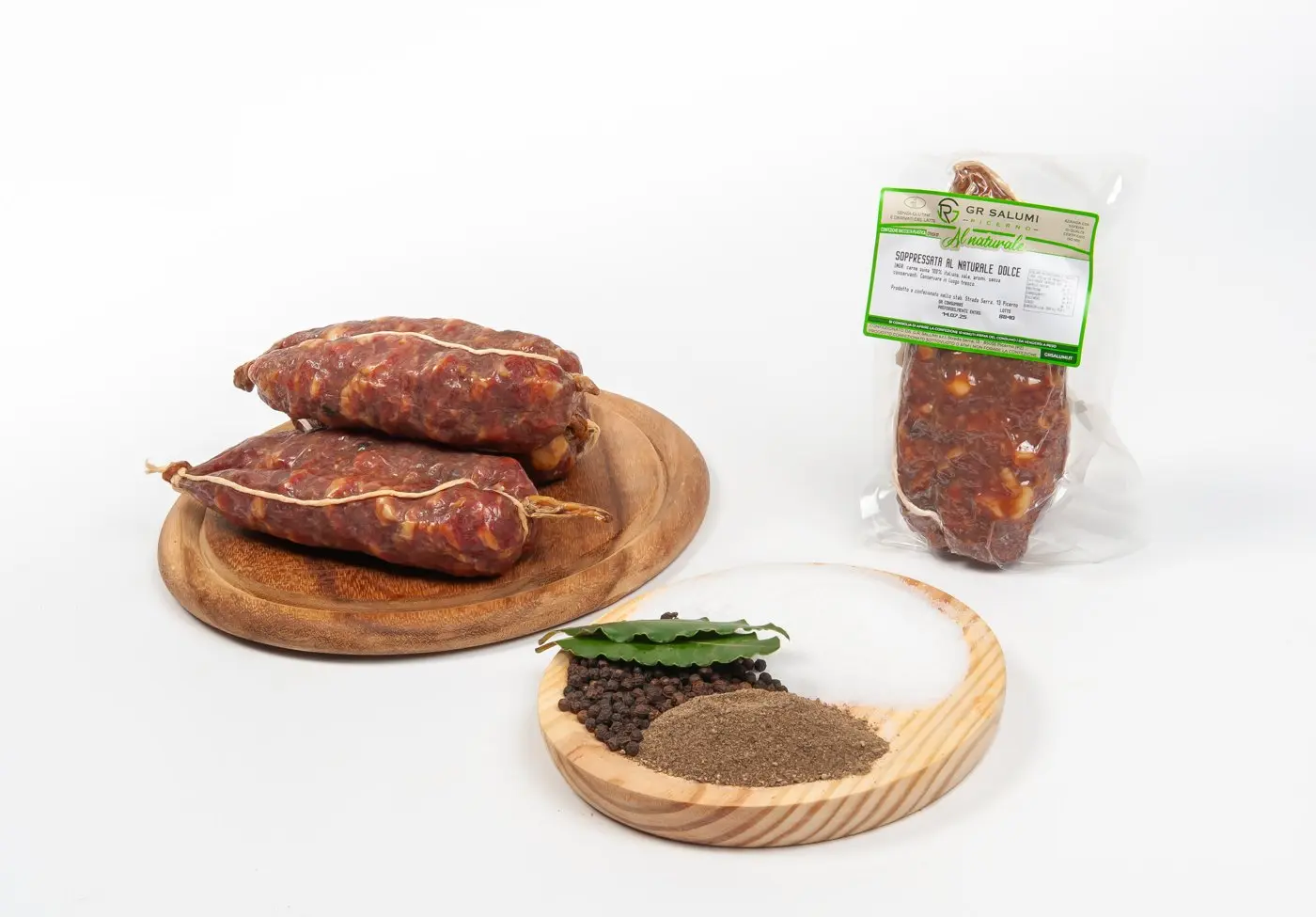 Soppressata stagionata al naturale sottovuoto