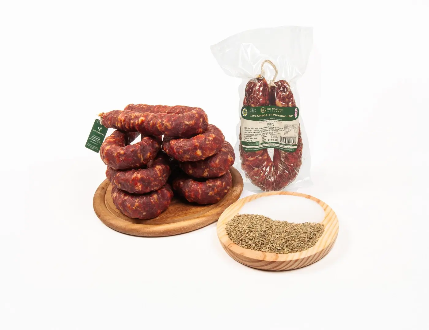 Lucanica di Picerno dolce IGP sottovuoto