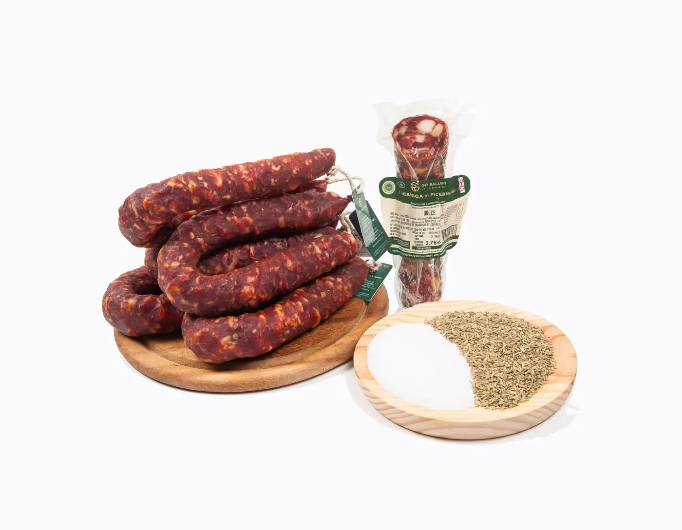 Lucanica di Picerno dolce/trancio IGP sottovuoto