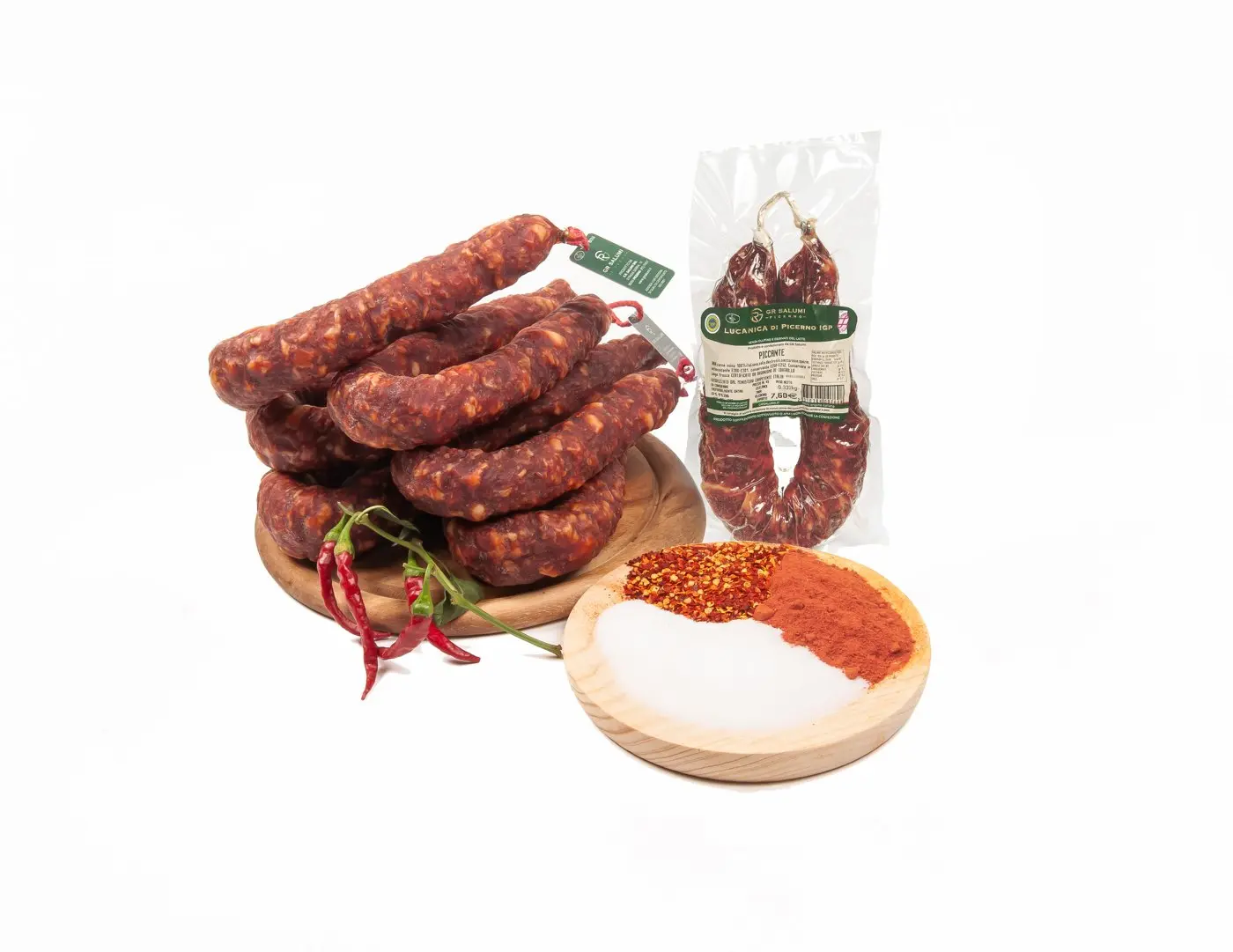 Lucanica di Picerno piccante IGP sottovuoto