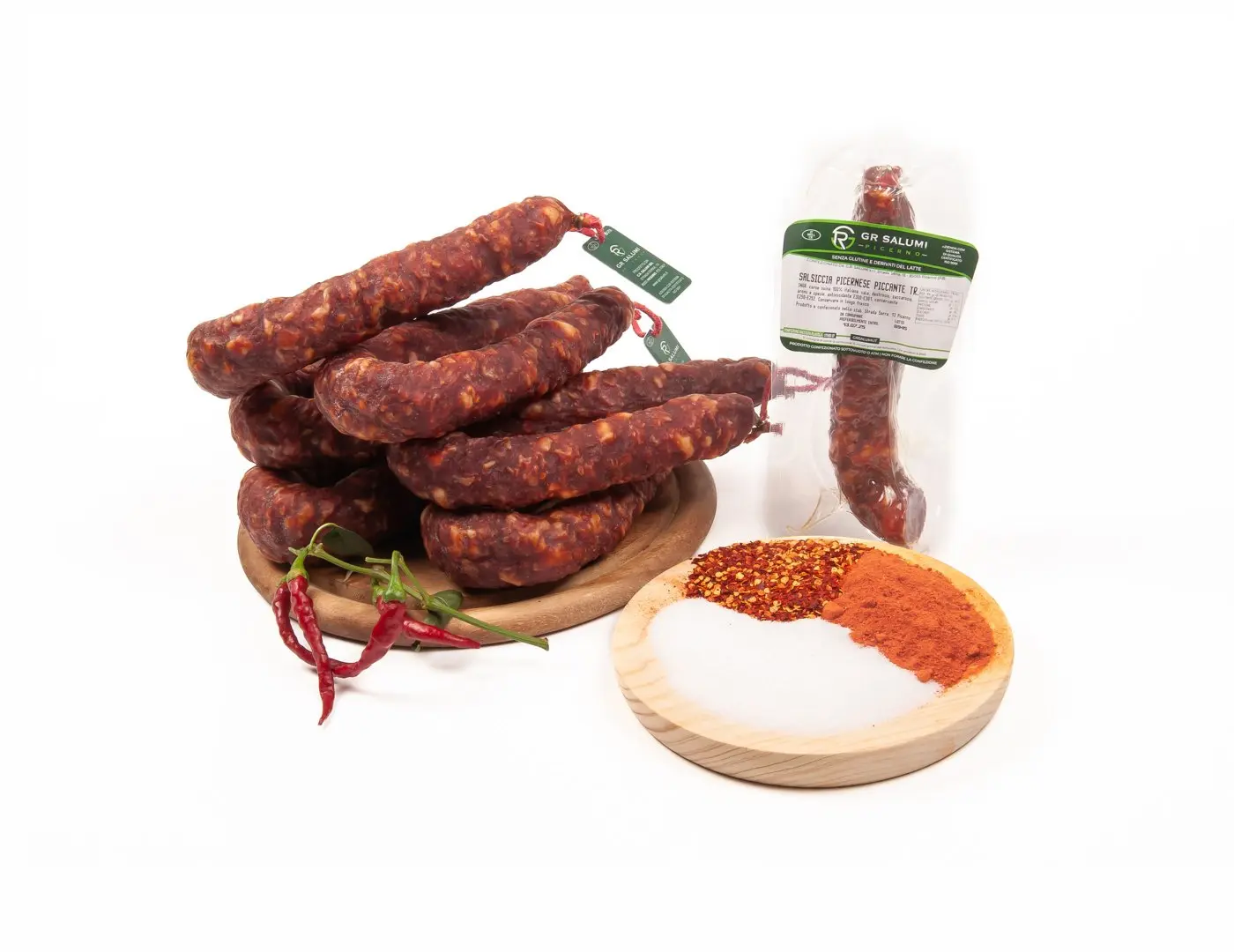 Salsiccia Picernese piccante tranci sottovuoto