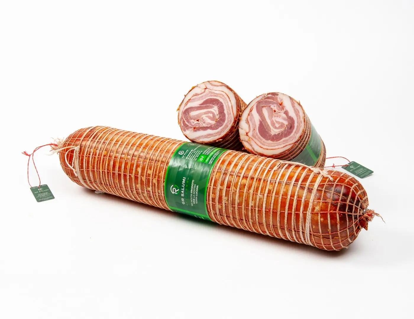 Pancetta arrotolata piccante intera