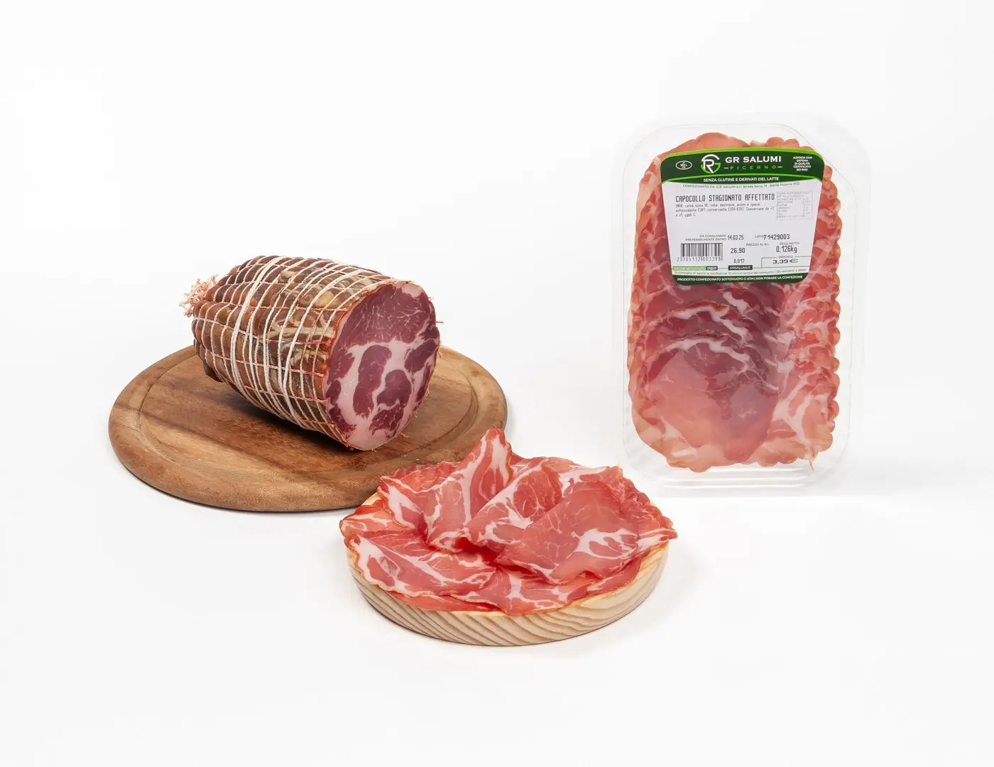 Capocollo stagionato affettato
