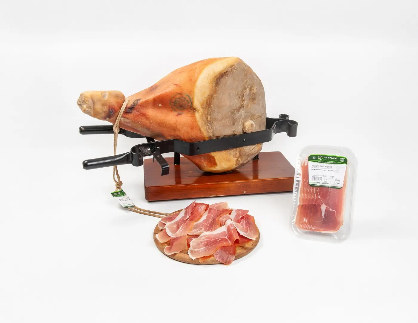 Prosciutto crudo affettato