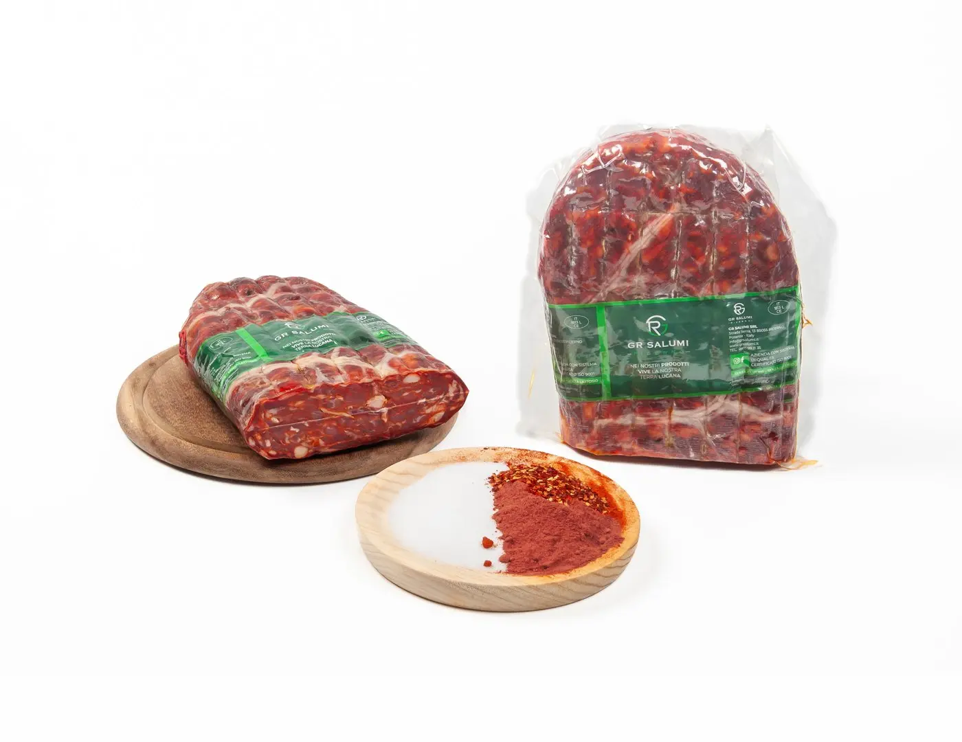 Salame spianata piccante met� sottovuoto