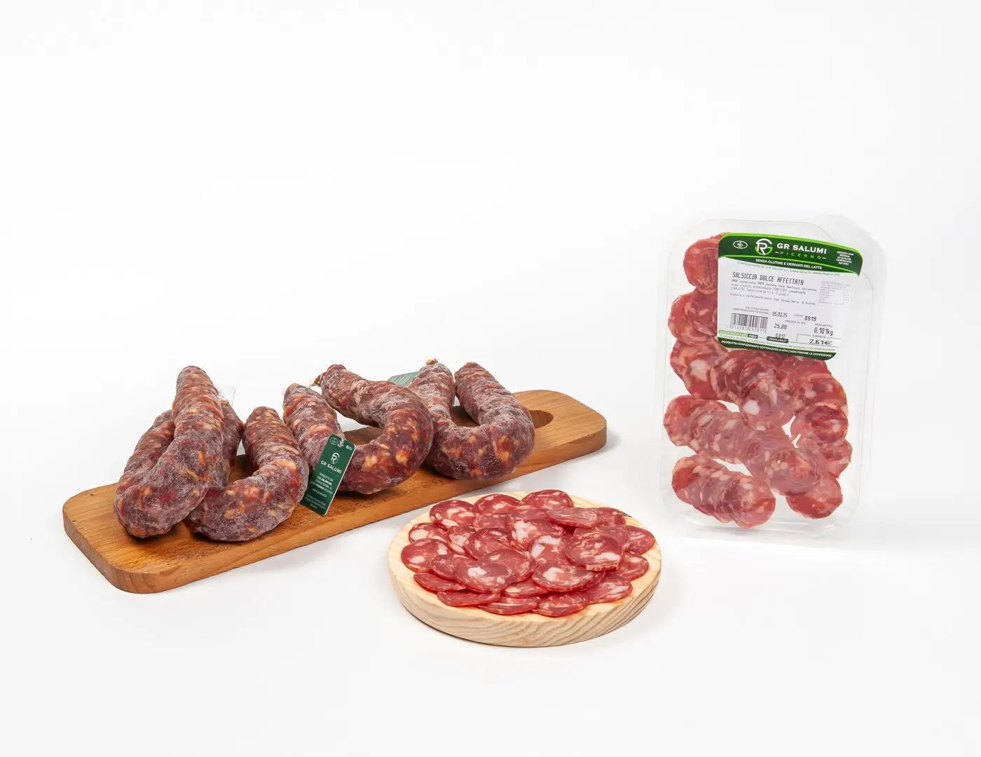Salsiccia dolce affettata