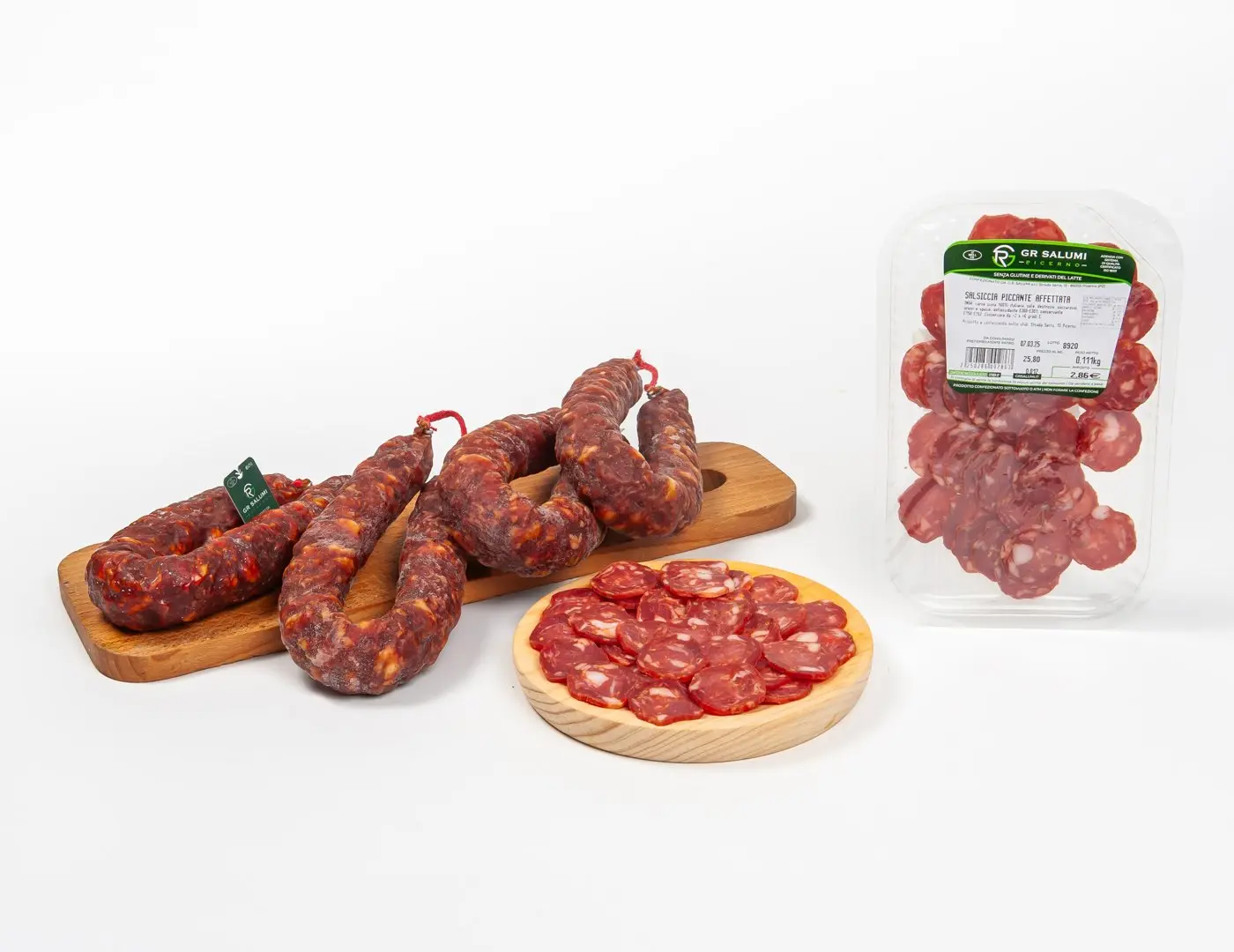 Salsiccia piccante affettata