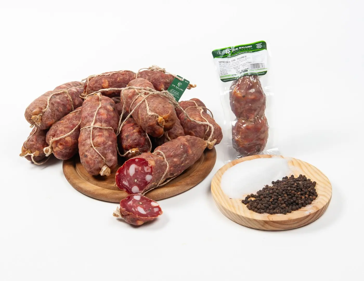Soppressata Picernese stagionata sottovuoto